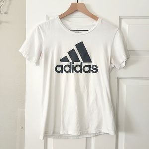 Adidas White Tee